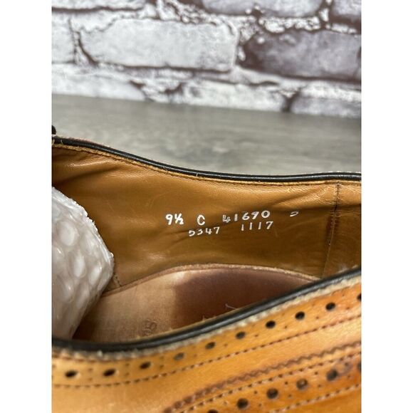 Allen Edmonds Sanford Brown Leather Cap Toe Oxfords Shoes Men’s Sz 9.5C US/43EU - Picture 6 of 16